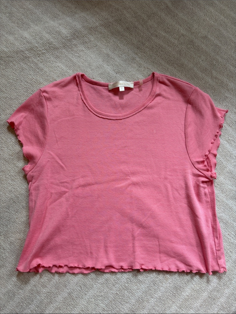 Loveshackfancy Pink Short Sleeve Tee